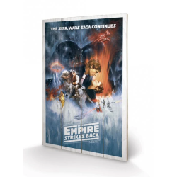 STAR WARS - Empire Strike Back - Impression sur bois 40x59cm 2