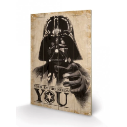 STAR WARS - Your Empire Needs You - Impression sur bois 40x59cm REPROD 2