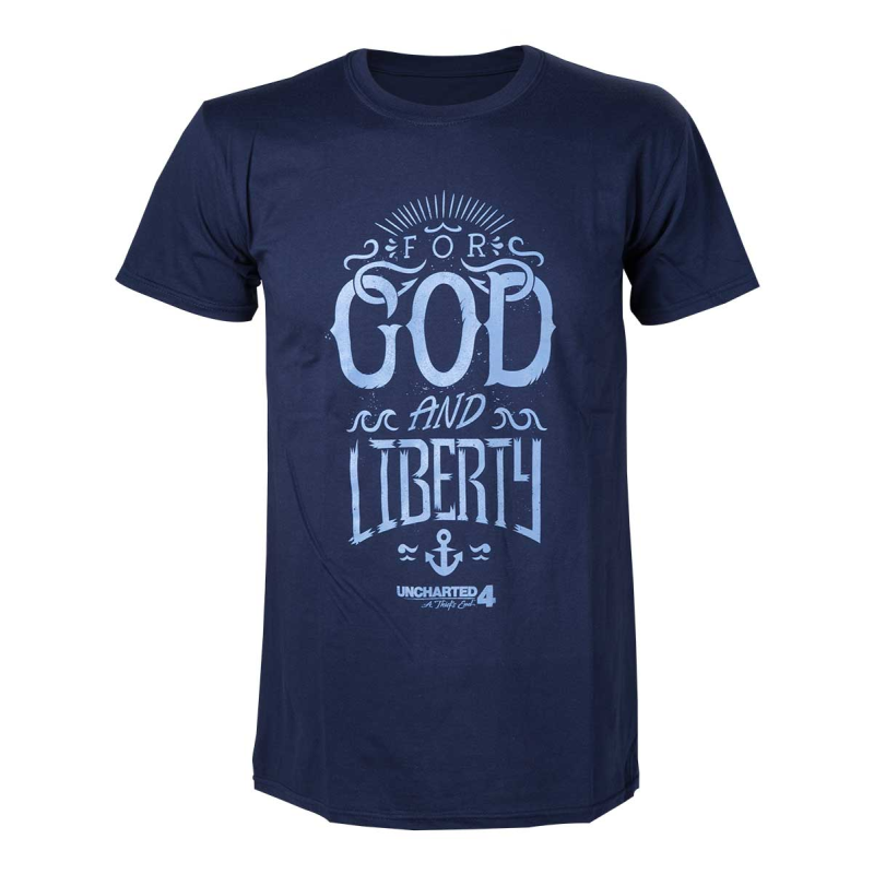 UNCHARTED 4 - T-Shirt For God and Liberty (S) 