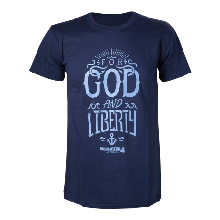 UNCHARTED 4 - T-Shirt For God and Liberty (S) 
