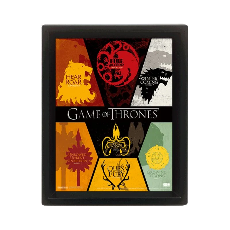GAME OF THRONES - 3D Lenticular Poster 26X20 - Sigil 