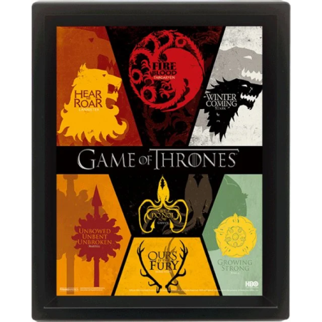 GAME OF THRONES - 3D Lenticular Poster 26X20 - Sigil 