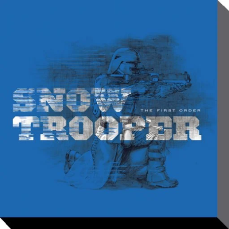 STAR WARS - Canvas 40X40 '38mm' - Episode VII - Snowtrooper Blue 