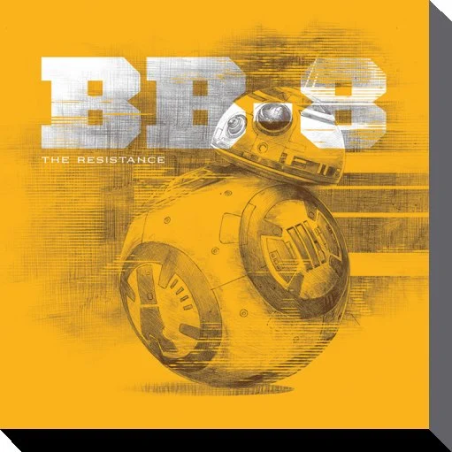 STAR WARS - Canvas 40X40 '38mm' - Episode VII - BB-8 