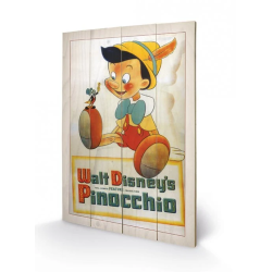 DISNEY - Pinocchio Conscience - Impression sur bois 40x59cm 2