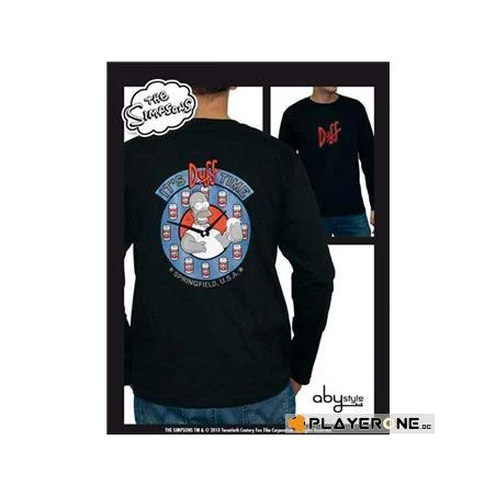 SIMPSONS - T-Shirt Homme DUFF TIME- Black (S) 