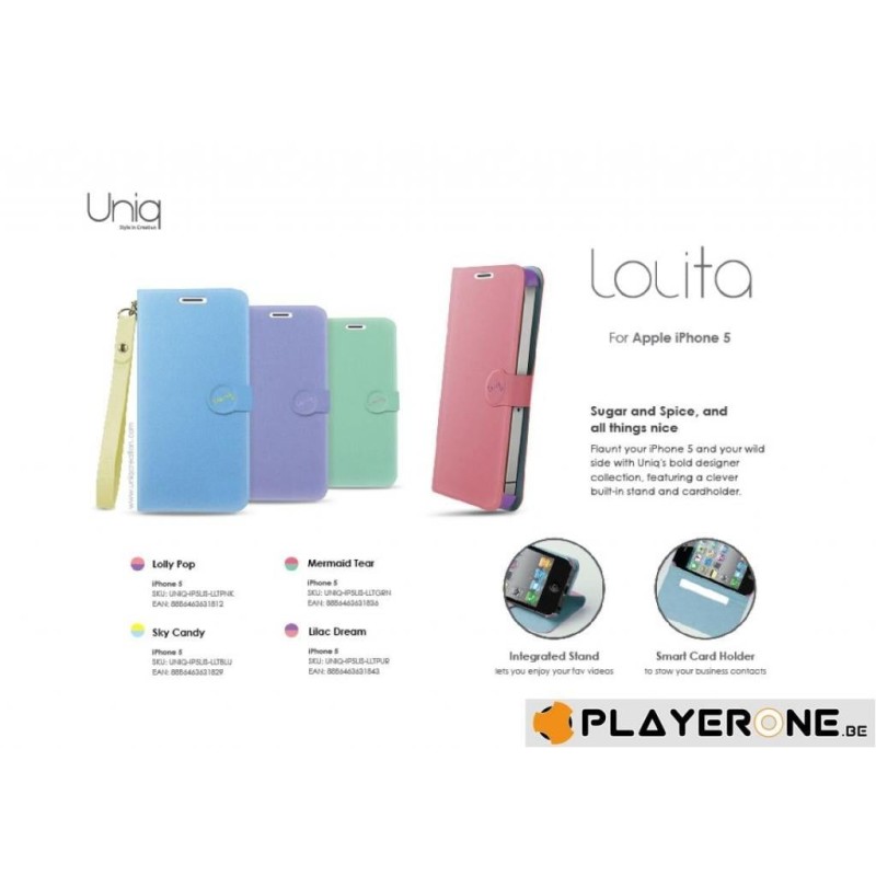 UNIQ - Iphone 5 - Lissesuit Lolita - Lilac Dream - Purple/Pink 