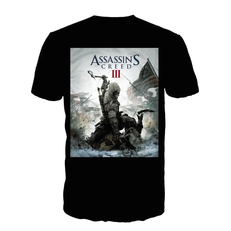 ASSASSIN'S CREED 3 - T-Shirt Black - Game Cover (M) 