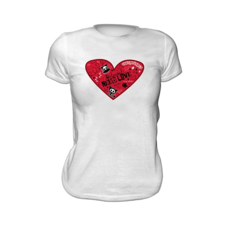 SKELANIMALS - T-Shirt VALENTIN Femme White Basic (XL) 
