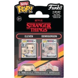 STRANGER THINGS - Bitty Pop 2 Pack 2.5cm - Onze & Demogorgon 