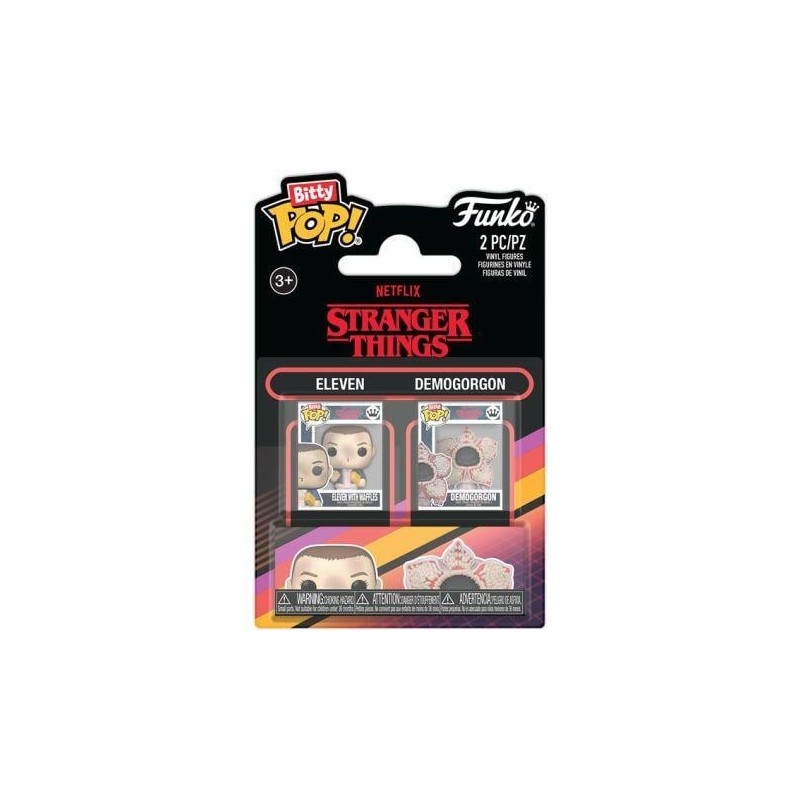 STRANGER THINGS - Bitty Pop 2 Pack 2.5cm - Onze & Demogorgon 