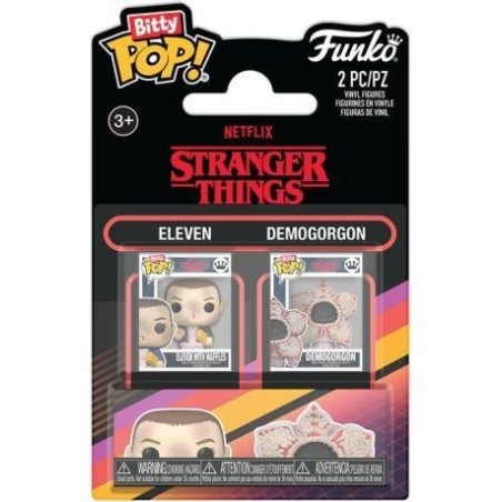 STRANGER THINGS - Bitty Pop 2 Pack 2.5cm - Onze & Demogorgon 