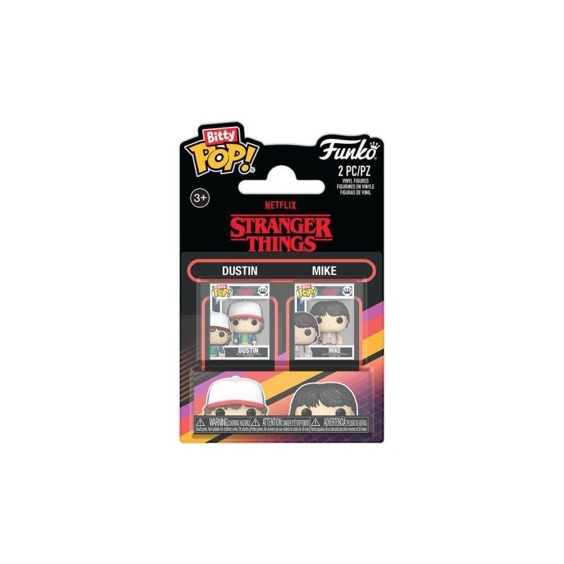 STRANGER THINGS - Bitty Pop 2 Pack 2.5cm - Dustin & Mike 