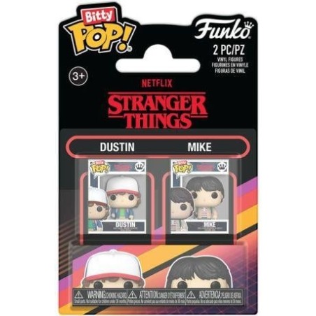 STRANGER THINGS - Bitty Pop 2 Pack 2.5cm - Dustin & Mike 