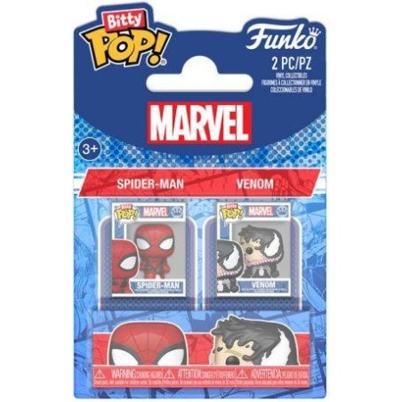 SPIDER-MAN - Bitty Pop 2 Pack 2.5cm - Spider-Man & Venom 