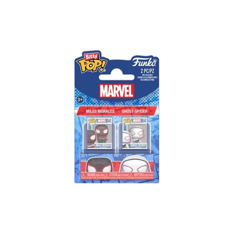 SPIDER-MAN - Bitty Pop 2 Pack 2.5cm - Miles Morales & Gwen 