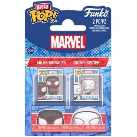 SPIDER-MAN - Bitty Pop 2 Pack 2.5cm - Miles Morales & Gwen 
