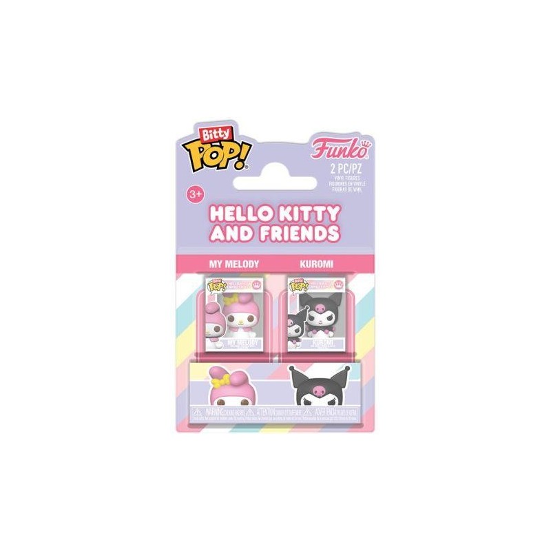 SANRIO - Bitty Pop 2 Pack 2.5cm - My Melody & Kuromi 