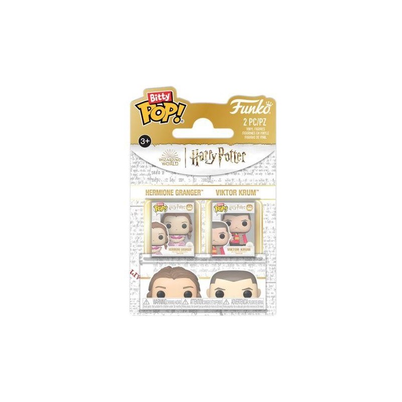 HARRY POTTER 4 - Bitty Pop 2 Pack 2.5cm - Hermione & Krum 