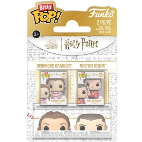 HARRY POTTER 4 - Bitty Pop 2 Pack 2.5cm - Hermione & Krum 