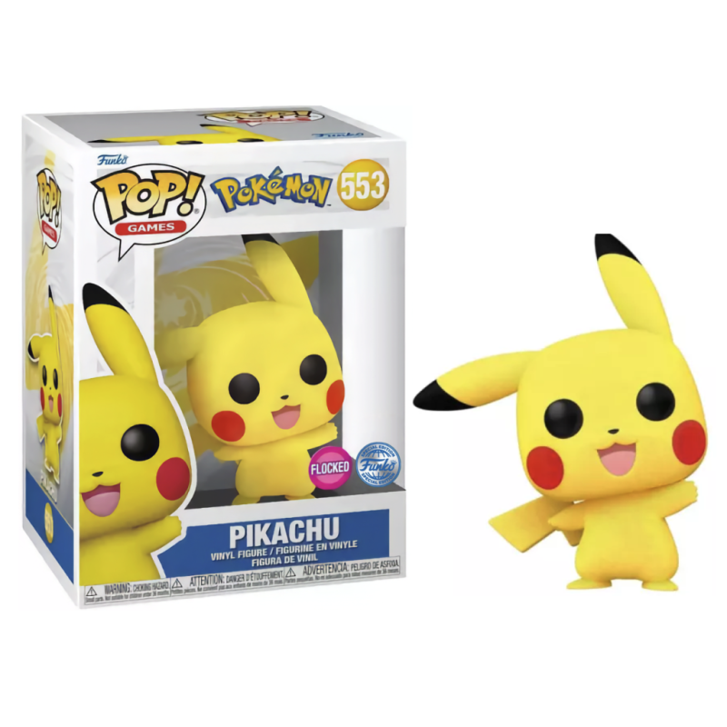 POKEMON - POP N° 553 - Pikachu Waving Flocked 