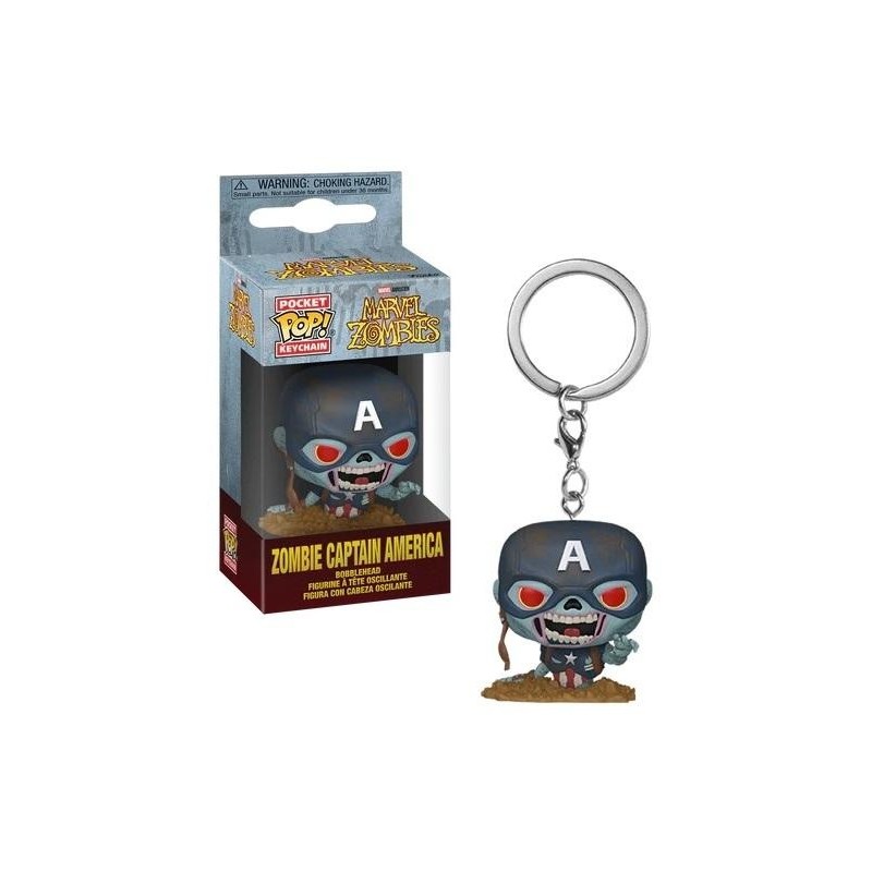MARVEL ZOMBIES - Pocket Pop Keychain - Zombie Captain America 