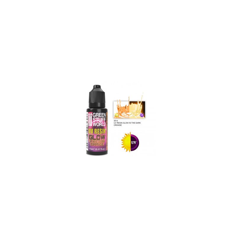 Résine orange ultraviolette - GLOW 17ml