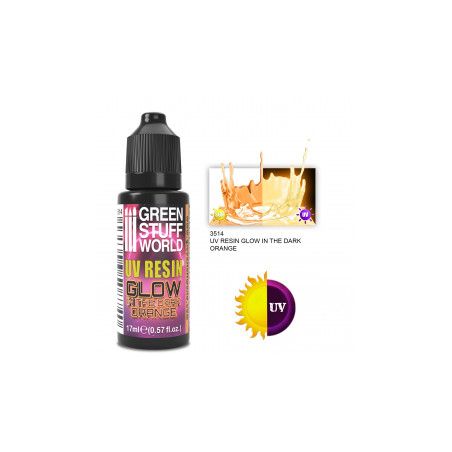 Résine orange ultraviolette - GLOW 17ml
