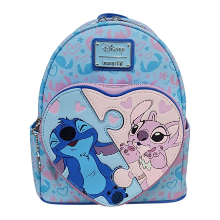 DISNEY - Stitch & Angel - Mini Sac à Dos LoungeFly "Exclusive Edition" 