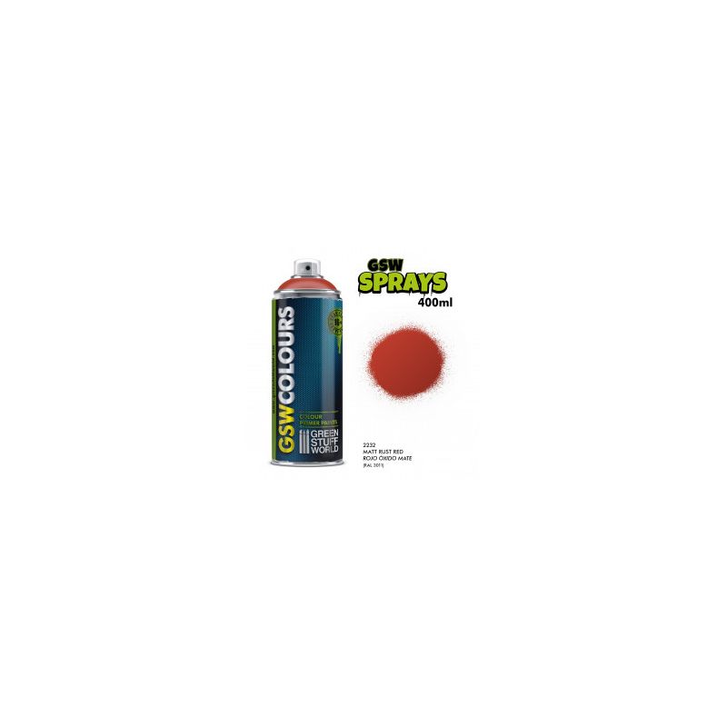 SPRAY Couleurs Rouge rouille mat 400ml