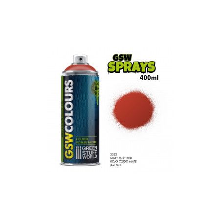 SPRAY Couleurs Rouge rouille mat 400ml