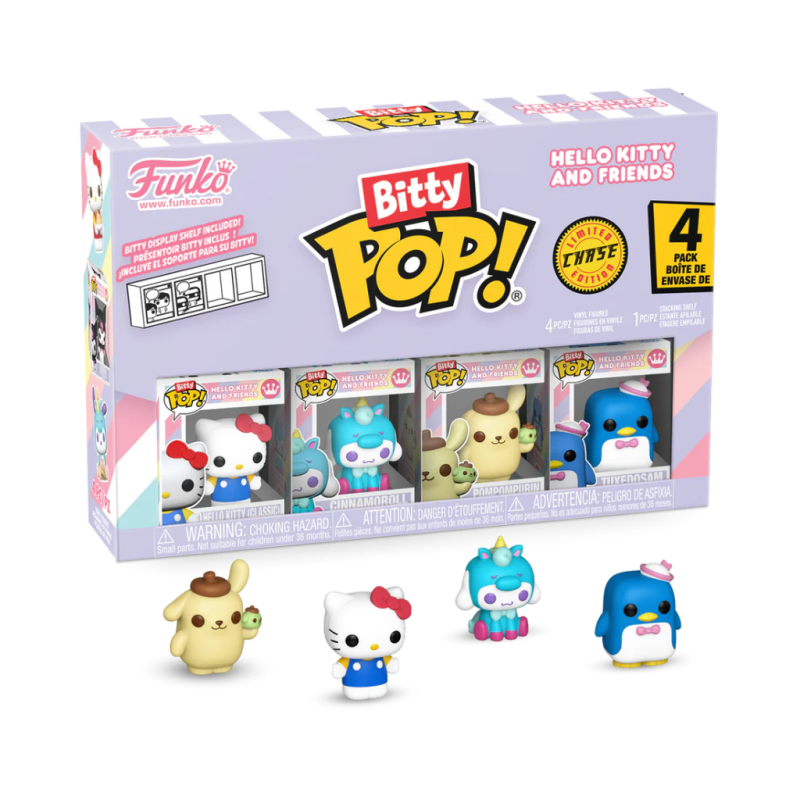 SANRIO - Bitty Pop 4 Pack 2.5cm - Hello Kitty 