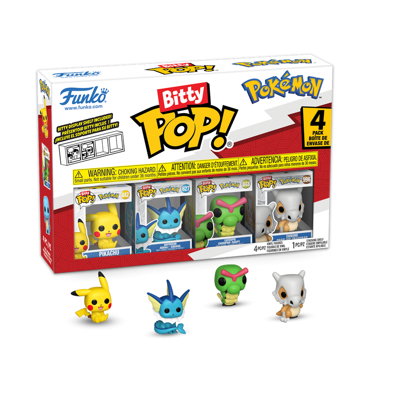 POKEMON - Bitty Pop 4 Pack 2.5cm - Pikachu 