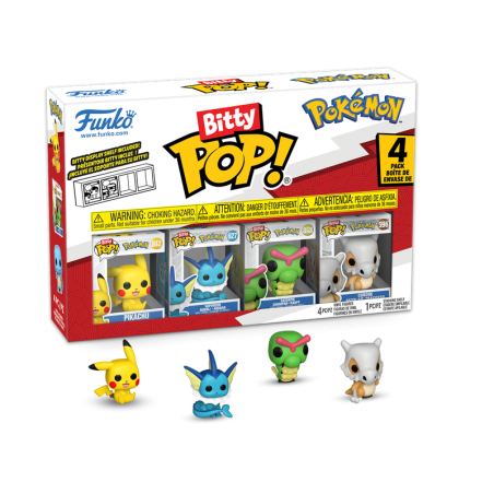 POKEMON - Bitty Pop 4 Pack 2.5cm - Pikachu 