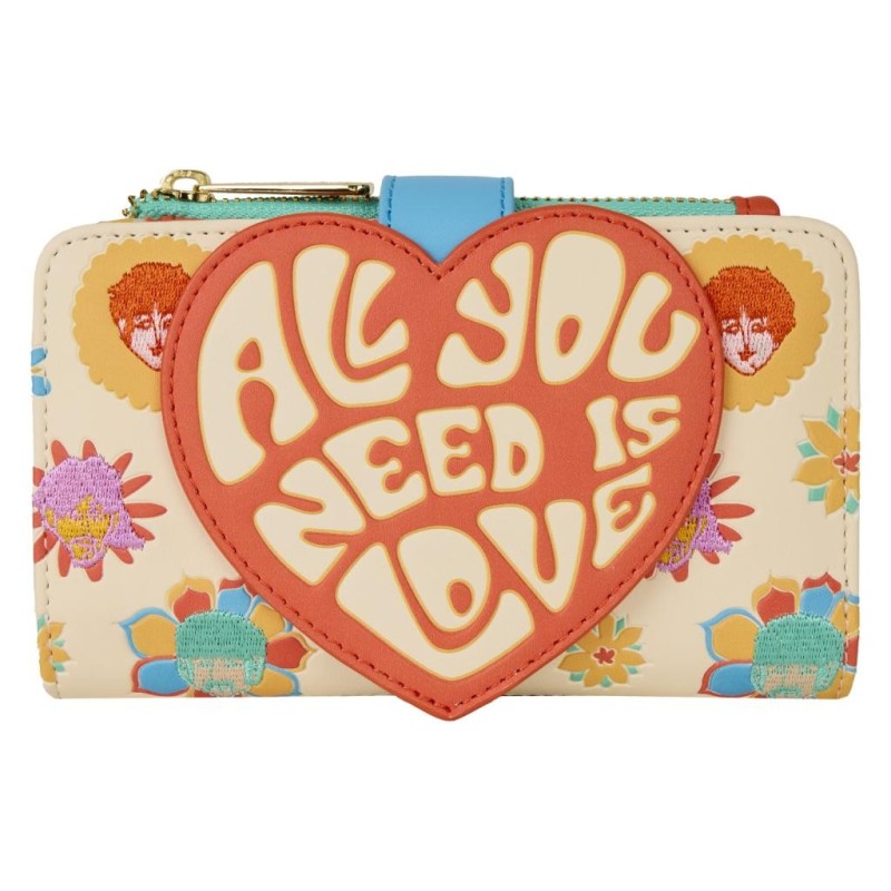 BEATLES - All You Needs Is Love - Portefeuille LoungeFly 