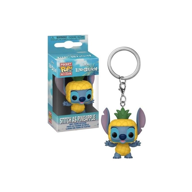 DISNEY - Lilo & Stitch - Pocket Pop Keychain - Stitch Ananas 
