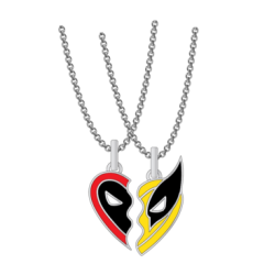 DEADPOOL vs WOLVERINE - Set de 2 Colliers BFF 