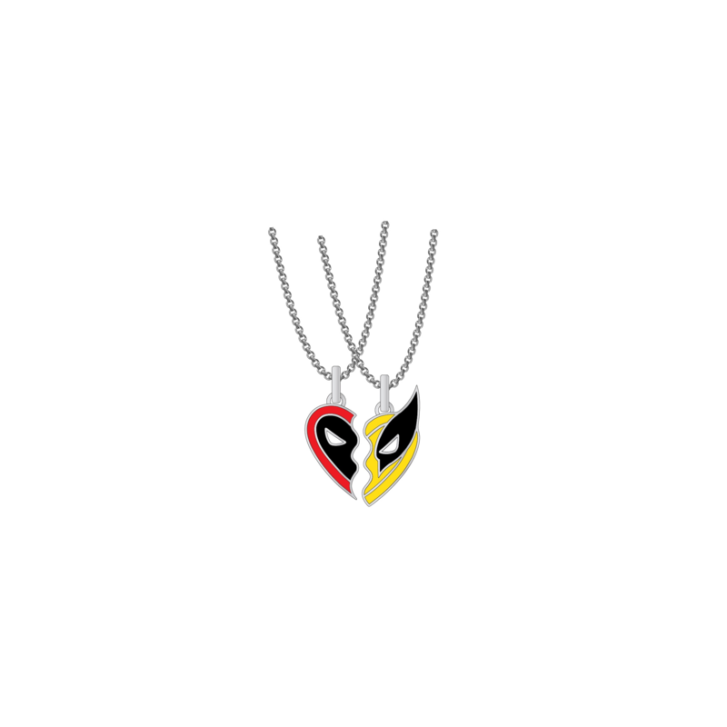 DEADPOOL vs WOLVERINE - Set de 2 Colliers BFF 