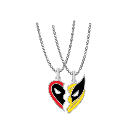 DEADPOOL vs WOLVERINE - Set de 2 Colliers BFF 
