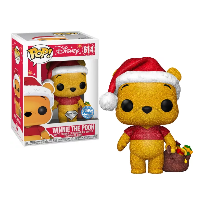 DISNEY - POP Disney N° 614 - Winnie L'Ourson "Noël" (Diamond Glitter) 