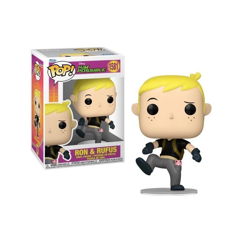 KIM POSSIBLE - POP Disney N° 1581 - Ron avec Rufus 