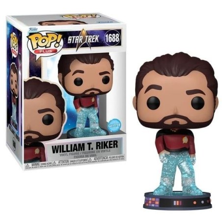 STAR TREK TRANSPORTER - POP Plus N° 1688 - Riker (Glitter) 