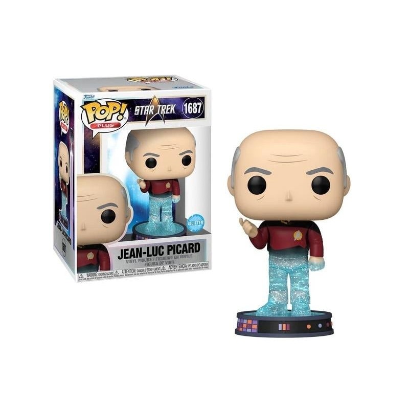 STAR TREK TRANSPORTER - POP Plus N° 1687 - Picard (Glitter) 