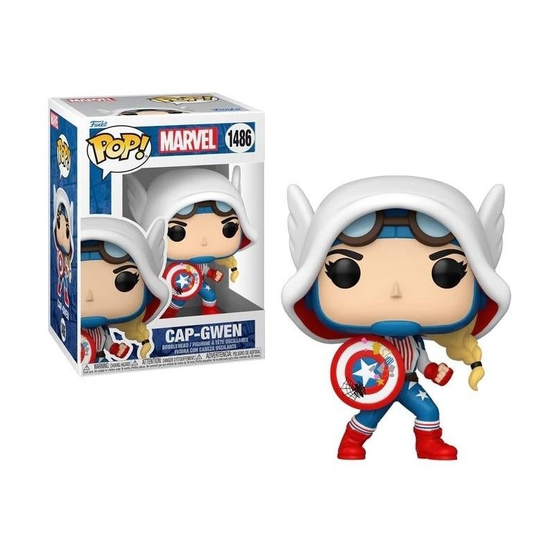 SPIDER-GWEN : GWENVERSE - POP Marvel N° 1486 - Cap-Gwen 