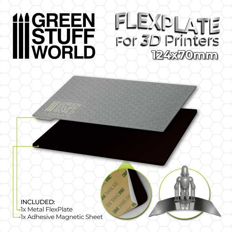 Plaques flexibles pour imprimantes 3D - 124x70mm