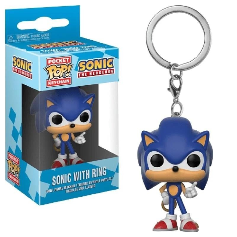 SONIC - Pocket Pop Keychains - Sonic avec Anneau 