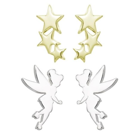 FEE CLOCHETTE - 2 Paires de Clous d'Oreilles en Argent Sterling 