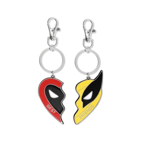 DEADPOOL vs WOLVERINE - Set de 2 Portes-Clé BFF en Métal 