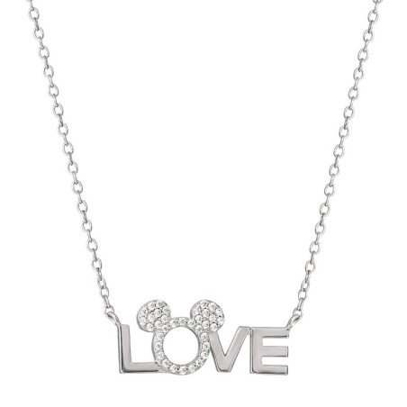 MINNIE - Love - Collier en Laiton Plaqué Argent 