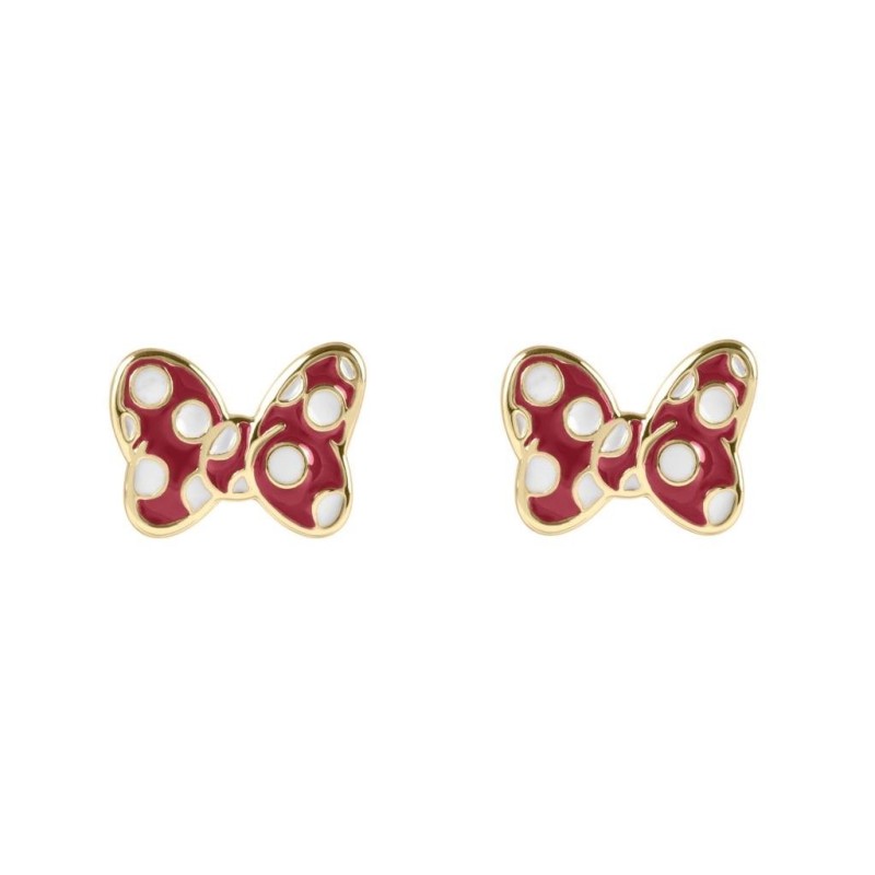 MINNIE - Noeud - 1 Paire de Clous d'Oreilles 